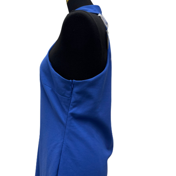 REMI x REVOLVE Blue Halter Mock Neck Cutout Cocktail Mini Dress Size 0X - Picture 5 of 13